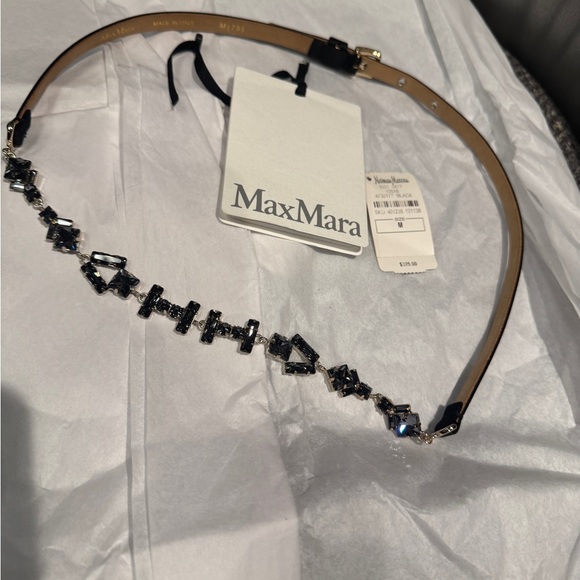 MaxMara Black Embellished Women's Belt